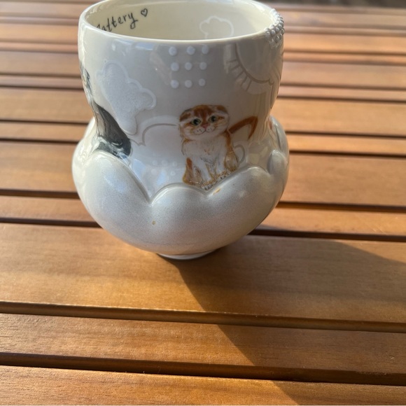 Unique Cute Handmade Cats On Clouds Coffee Tea Mug Signed - Picture 6 of 10